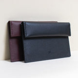 Compact Coin & Card Case in Black