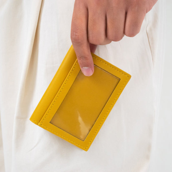 ID Window Wallet in Amber Yellow