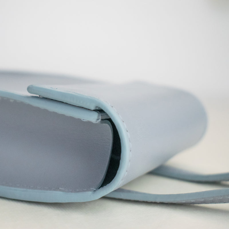 Adjustable Phone Bag in Ice Blue
