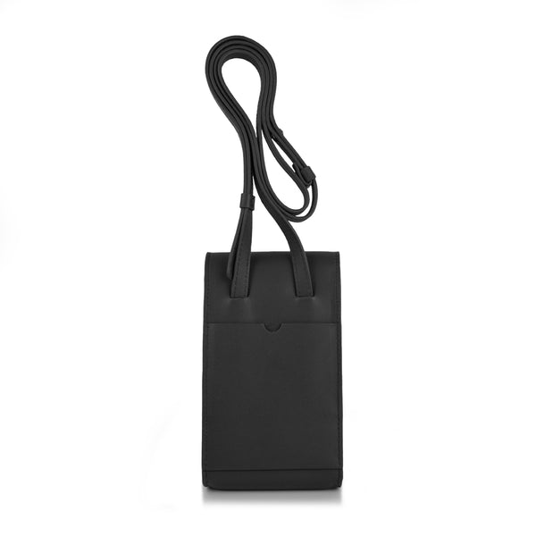 Adjustable Phone Bag in Black