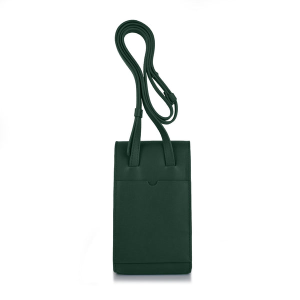 Adjustable Phone Bag in Dark Green