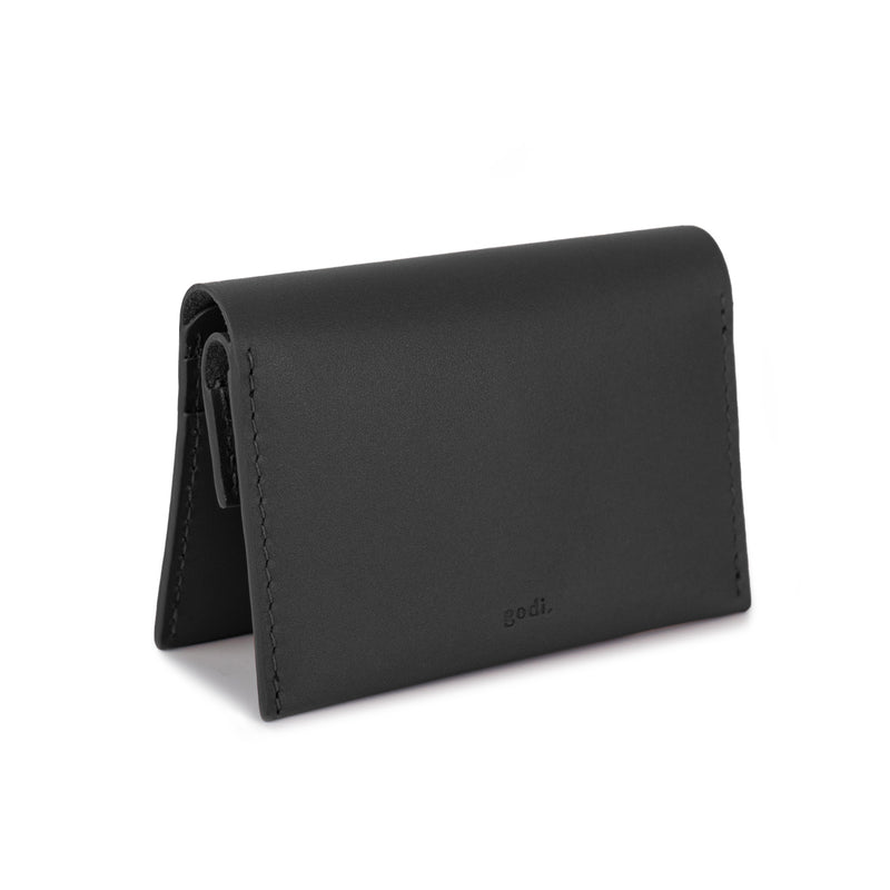 Coin & Card Wallet in Black