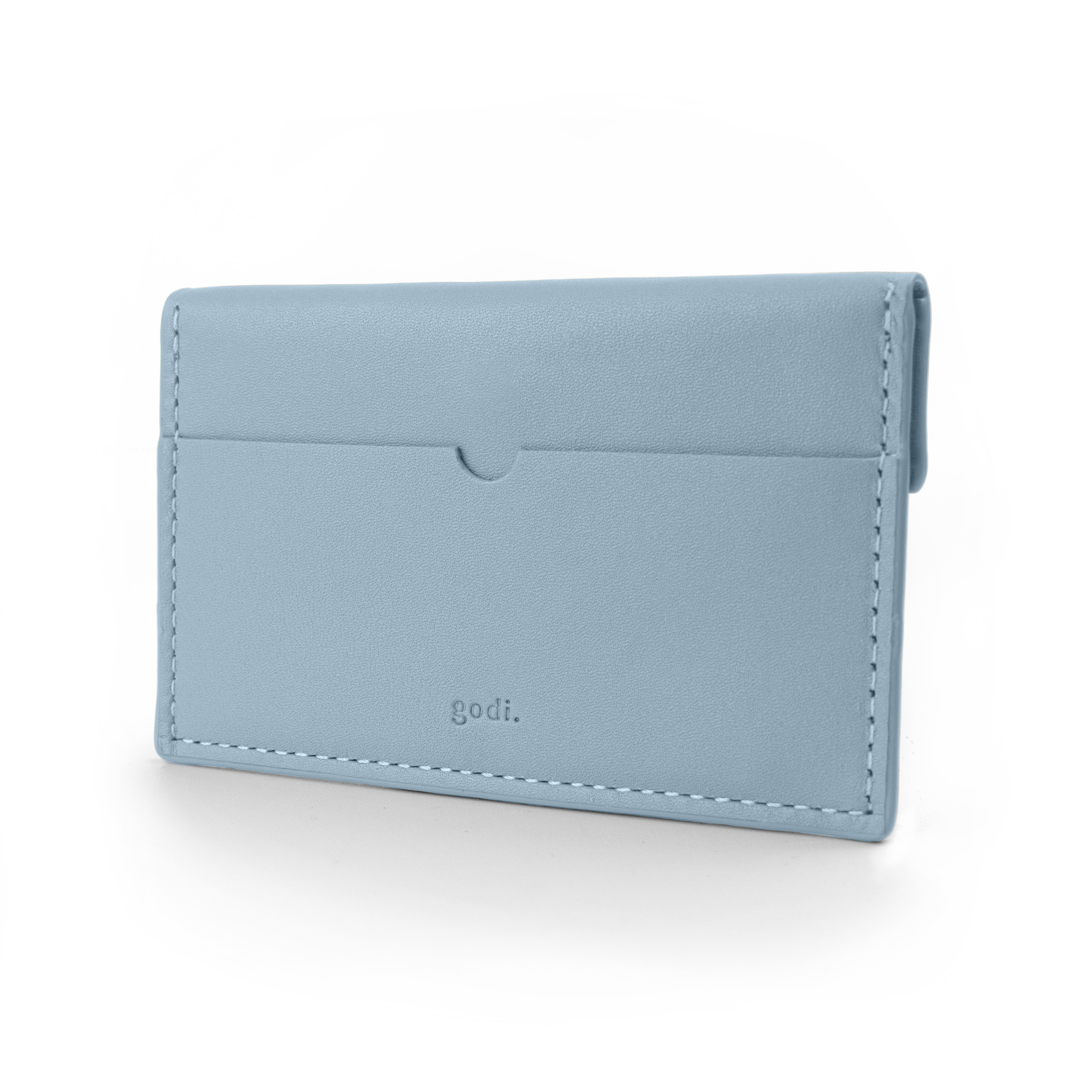 Compact Coin & Card Case in Ice Blue