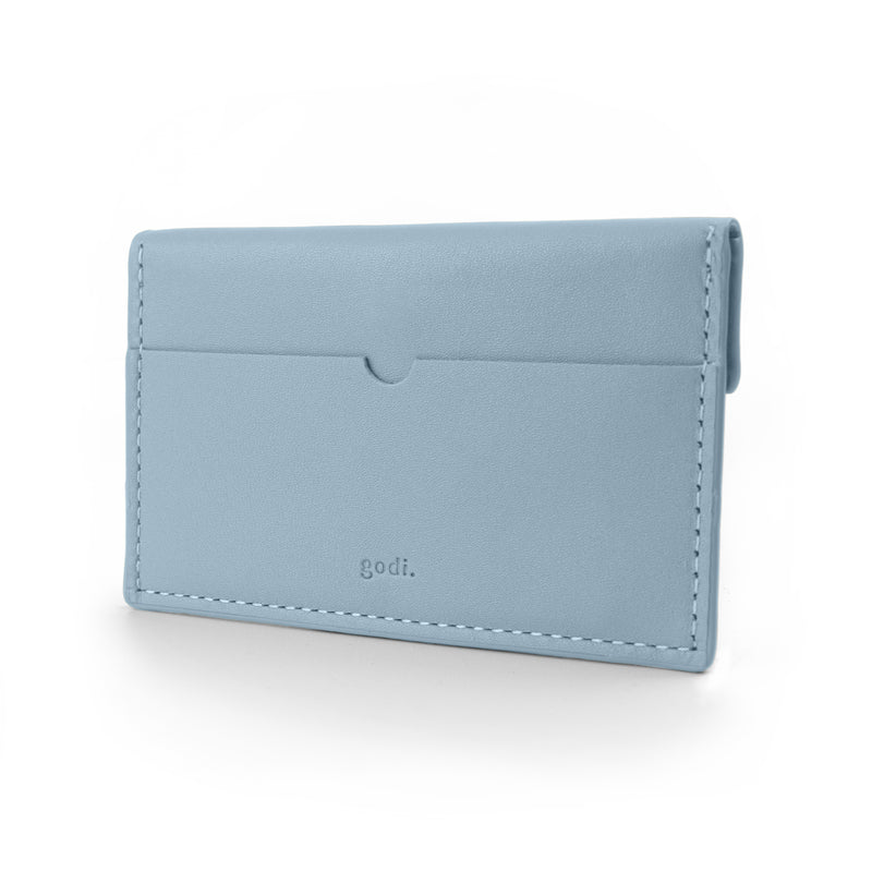 Compact Coin & Card Case in Ice Blue