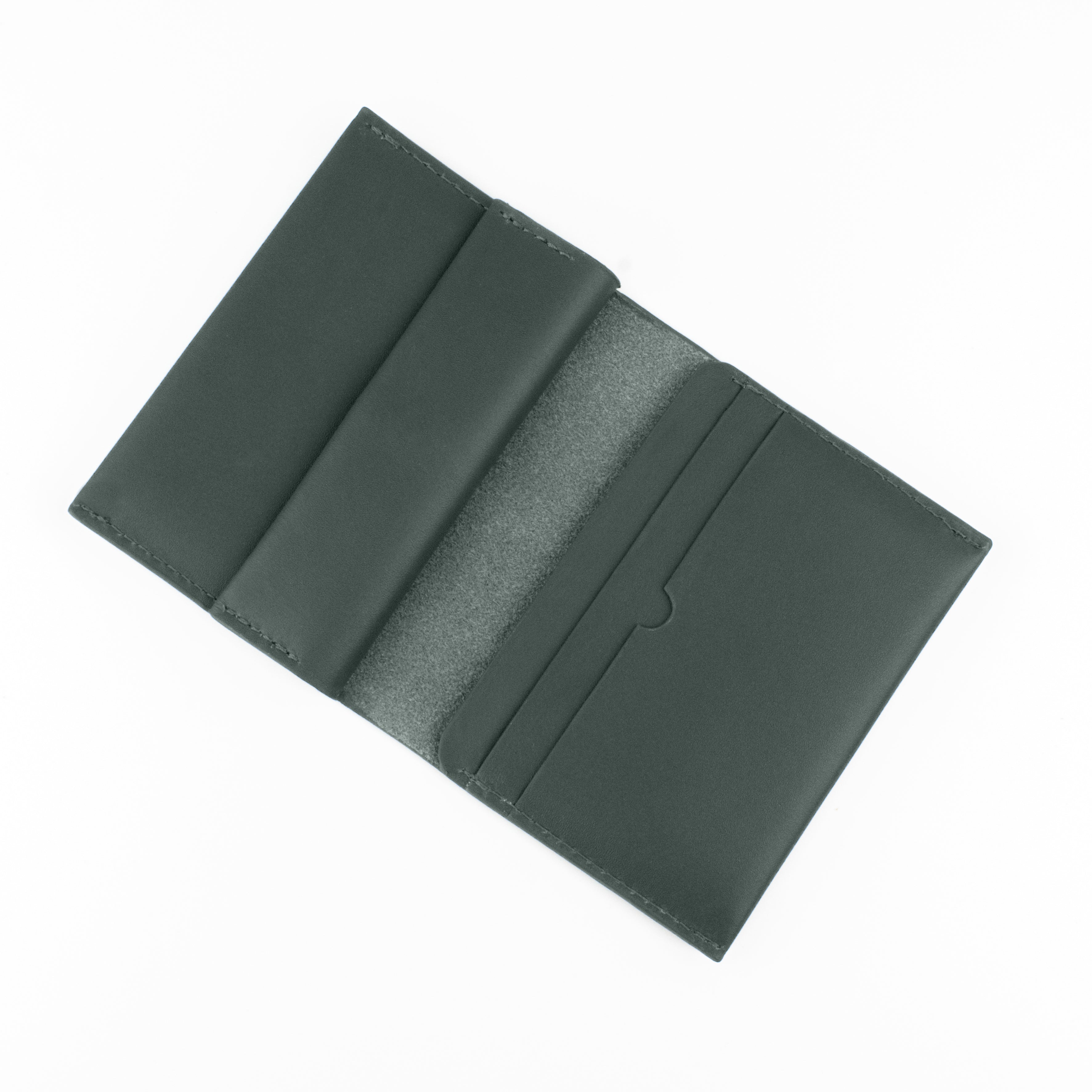 Coin & Card Wallet in Dark Green