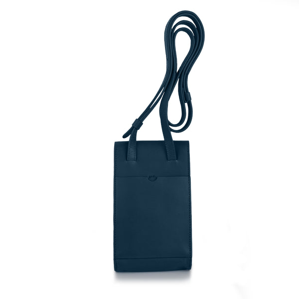 Adjustable Phone Bag in Navy Blue